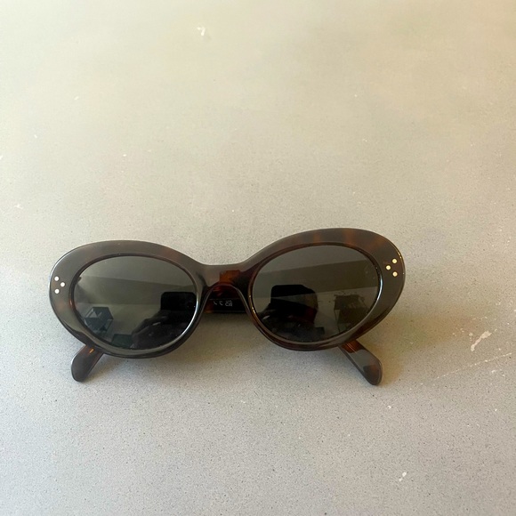 Celine Cat Eye Sunglasses in Acetate Dark Havana - Picture 2 of 5